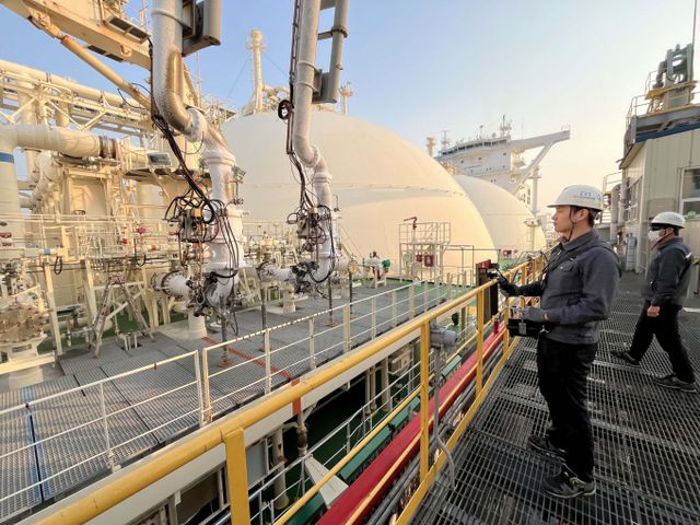 LNG터미널 부두 작업 현장. /사진=포스코