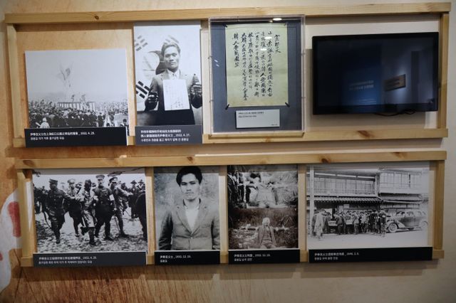 일본 우익단체가 윤봉길 의사 기념관 개설에 항의하며 일본 이시카와현 가나자와시에서 시위를 벌였다. 사진은 중국 대한민국임시정부 항저우기념관에 매헌 윤봉길 의사의 폭탄 투척부터 검거, 사형 집행, 장례식까지 모든 과정이 사진으로 정리된 모습. 해당 기사와 상관없음. /사진=뉴시스