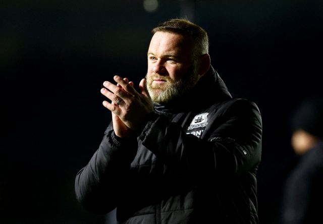 맨체스터 유나이티드 출신 공격수 웨인 루니가 친정팀에 대니 웰벡을 영입할 것을 추천했다. 사진은 지난해 11월 플리머스 아가일 감독을 맡았을 당시 웨인 루니의 모습. /사진=로이터