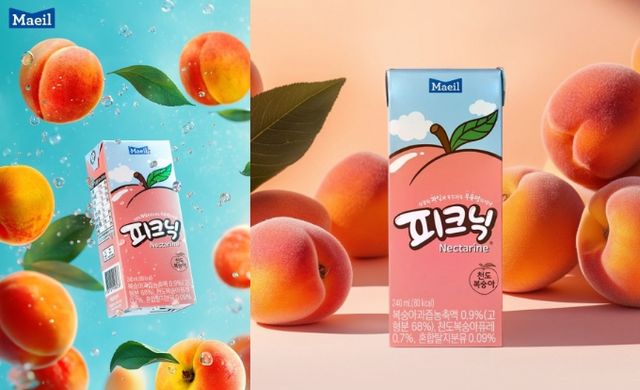 매일유업이 2016년 단종했던 피크닉 복숭아맛을 천도복숭아맛으로 진화시켜 새롭게 출시했다. /사진=매일유업