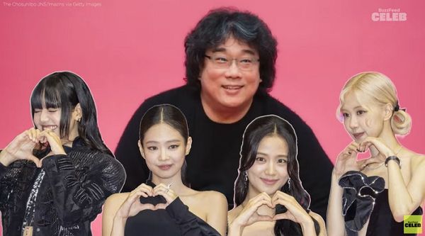 봉준호 감독이 블랙핑크 태국 팬들로부터 인종차별주의자라고 비난받고 있다. 사진은 봉준호 감독이 유튜브 채널 '버즈피드셀럽'에 출연한 모습. /사진=유튜브 채널 'BuzzFeed Celeb' 캡처