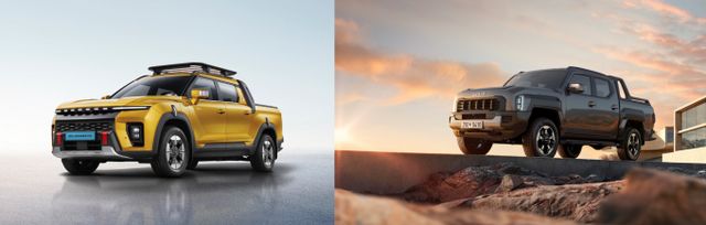 국내 시장 반등을 노리는 KG모빌리티는 최근 가격경쟁력을 무기삼아 전기 픽업트럭 무쏘를 출시했다. 다만 픽업트럭의 정체성이 다소 모호해져 정체성이 애매해졌다는 지적이 나온다. 