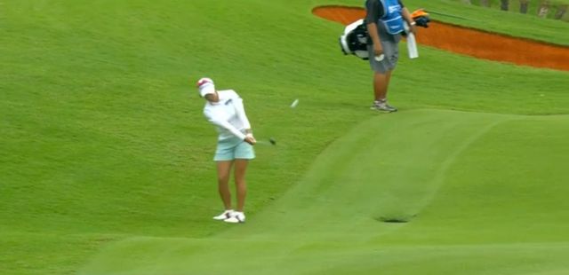 김아림이 LPGA투어 첫날 선두를 달리고 있다. 사진은 6일(한국시각) 중국 하이난성 지안 레이크 블루베이 골프코스(파 72)에서 열린 '블루레이 LPGA' 투어에 출전한 김아림의 모습. /사진=LPGA 홈페이지 캡처