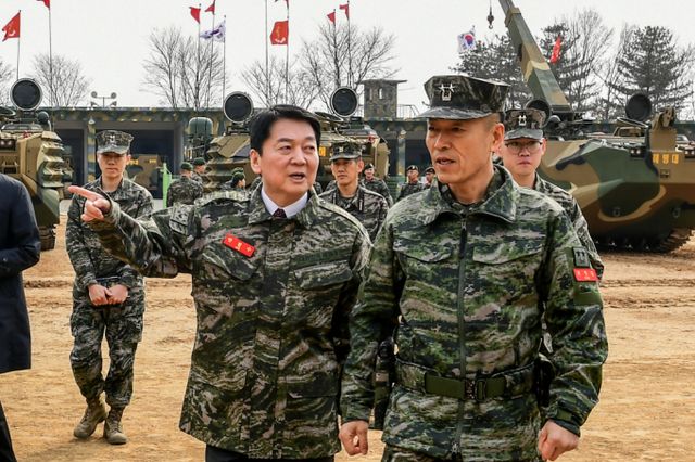 안철수 국민의힘 의원이 지난 7일 경기 김포 해병대2사단을 방문해 현장을 둘러보고 있다. /사진제공=안철수 의원실