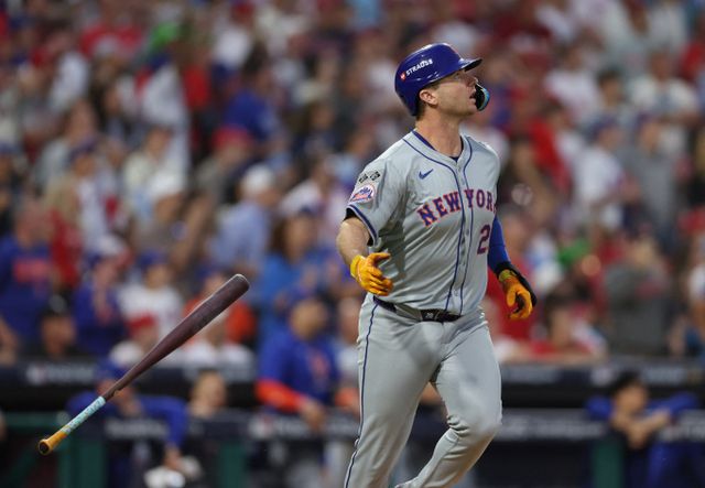 뉴욕 메츠 피트 알론소가 만루홈런을 터트리며 연패에 빠진 팀을 구했다. 사진은 2024시즌 뉴욕 메츠에서 활약한 피트 알론소의 모습. /사진=로이터 