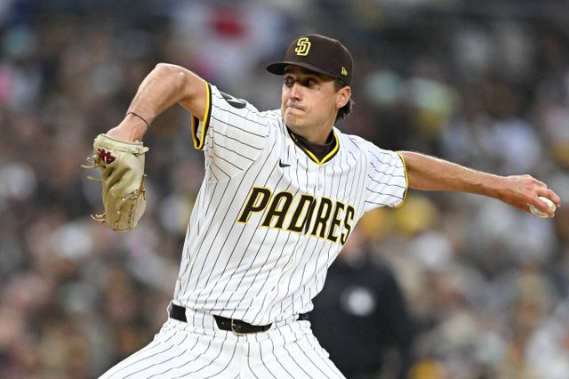 카일 하트가 5년 만에 복귀전에서 승리투수가 됐다. 사진은 1일(한국시각) 미국 캘리포니아주 샌디에이고 펫코파크에서 열린 샌디에이고 파드리스와 클리블랜드 가디언스와의 경기에 선발 등판한 카일 하트의 모습. /사진=로이터