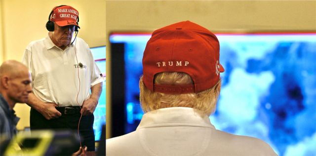 도널드 트럼프 대통령이 지난달 31일(이하 현지시각) SNS 계정에 후티가 항복 선언을 할때까지 공격을 계속하겠다고 밝혀 화제가 되고 있다.사진은 지난달 15일 도널드 트럼프 미국 대통령이 후티반군에 대한 군사공격을 지켜보고 있는 모습. /사진=로이터