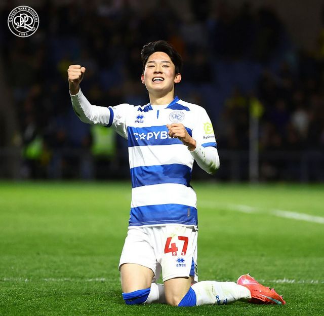 양민혁이 두 경기 만에 득점을 터트리며 맹활약했다. 사진은 10일(한국시각) 영국 옥스퍼드 더 카삼 스타디움에서 열린 2024-25시즌 잉글랜드 챔피언십(EFL) 41라운드 옥스퍼드 유나이티드와 퀸즈 파크 레인저스의 경기에서 득점을 터트린 양민혁의 모습. /사진=퀸즈파크레인저스 인스타그램 캡처