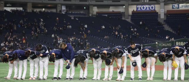 류지현 감독이 이끄는 2026 월드베이스볼클래식 대표팀이 디팬딩챔피언 일본이 포함된 C조에 편성됐다. 사진은 2023년 3월13일 월드베이스볼클래식에 참가했던 한국 선수단의 모습. /사진=뉴스1