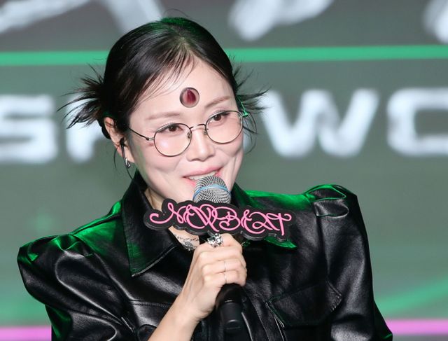 방송인 박슬기가 해외 여행을 다녀온 이후 모 항공사에 불만을 제기했다. 사진은 지난달 24일 서울 강남구 일지아트홀에서 열린 정규 1집 'RAW AND RAD' 발매 기념 데뷔 쇼케이스에 참석한 방송인 박슬기. /사진=스타뉴스