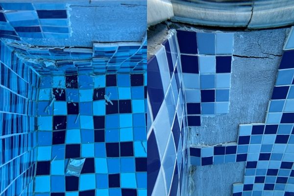 5성급 호텔 수영장 시설이 허술하게 관리되고 있다는 의혹이 제기됐다. 사진은 수영장 회원이 공유한 호텔 수영장 시설. /사진=온라인 커뮤니티 캡처