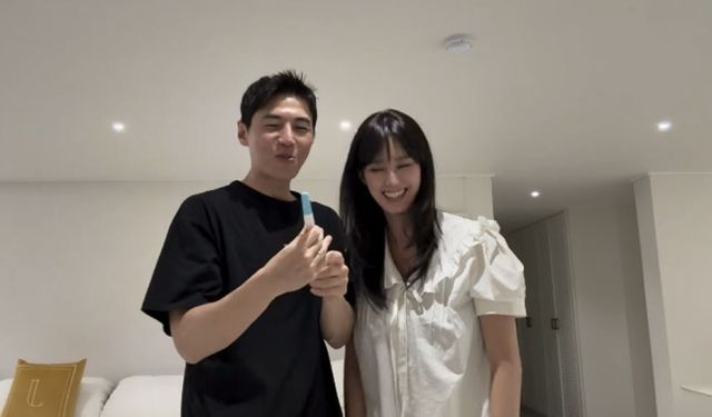  배우 송재희, 지소연 부부가 둘째 소식을 전했다. /사진=지소연 인스타그램