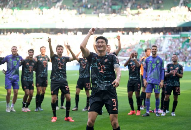 바이에른 뮌헨이 김민재 판매를 고려 중이라고 현지 언론이 보도했다. 사진은 2024-25시즌 바이에른 뮌헨에서 활약한 김민재의 모습. /사진=로이터