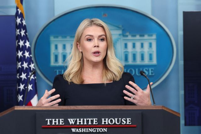 트럼프 정부가 15개국 이상에서 무역협정 제안을 받았으며 적극적으로 검토 중이라고 전했다. 사진은 캐롤라인 레빗 백악관 대변인이 지난 15일(현지시각) 미국 워싱턴D.C 백악관에서 기자 브리핑 중인 모습. /사진=로이터