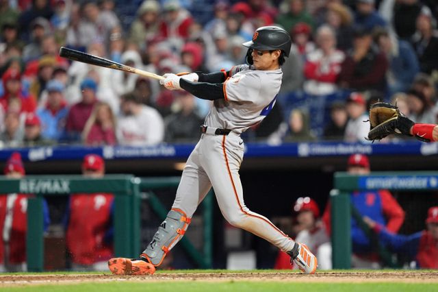 샌프란시스코 자이언츠 이정후가 2루타 포함 멀티히트를 치며 활약했다. 사진은 2025시즌 샌프란시스코 자이언츠에서 활약 중인 이정후의 모습. /사진=로이터