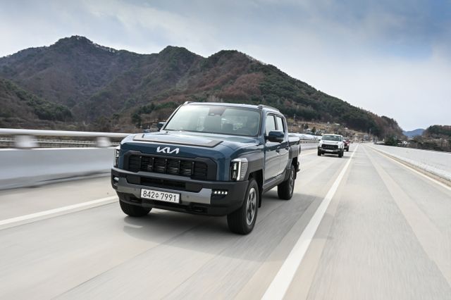 기아 타스만은 주행 능력이 탁월하다. /사진=기아