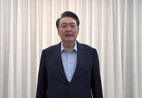 최민희 더불어민주당 의원이 여의도에서 돌고 있는 윤석열 대통령 4월3일 하야설에 대해 일축했다. 사진은 기사의 이해를 돕기 위한 윤석열 대통령 모습. /사진=뉴스1(대통령법률대리인단 제공)