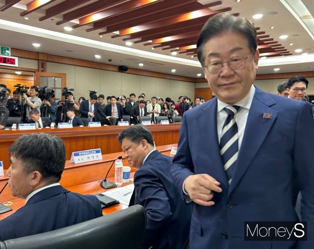 이재명 더불어민주당 대선 경선 후보가 저평가 기업 구조조정을 통한 자본시장 체질 개선 필요성을 강조했다. 사진은 이재명 후보가 이날 '자본시장 활성화를 위한 정책간담회'에 참여한 모습. /사진=김성아 기자