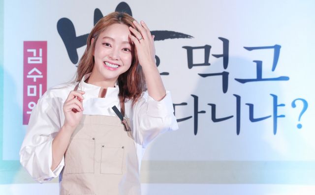 배우 서효림이 터무니없는 루머에 황당함을 숨기지 못했다. 사진은 지난 2019년 '밥은 먹고 다니냐' 제작발표회에 참석한 배우 서효림.&nbsp;/사진=머니투데