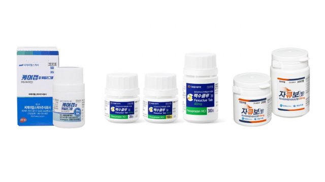 왼쪽부터 케이캡, 펙수클루, 자큐보정. /사진=HK이노엔, 대웅제약, 제일약품 