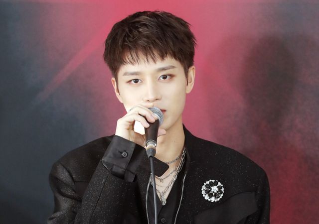 사진은 지난 2022년 10월 서울 송파구 올림픽주경기장에서 진행된 두 번째 월드 투어의 서울 스페셜 공연 'NEO CITY : SEOUL - THE LINK +'(네오 시티 : 서울 - 더 링크 플러스) 기자회견에 참석한 전 NCT 127(엔시티 127) 멤버 문태일. /사진=머니투데이