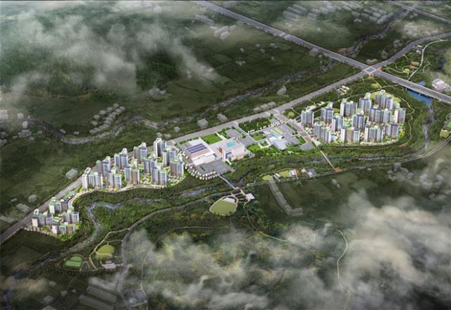 제주특별자치도 제주시 오등봉공원 내 위치한 1401가구 아파트 '위파크 제주'가 분양되고 있다. '위파크 제주' 조감도 /사진 제공=호반건설