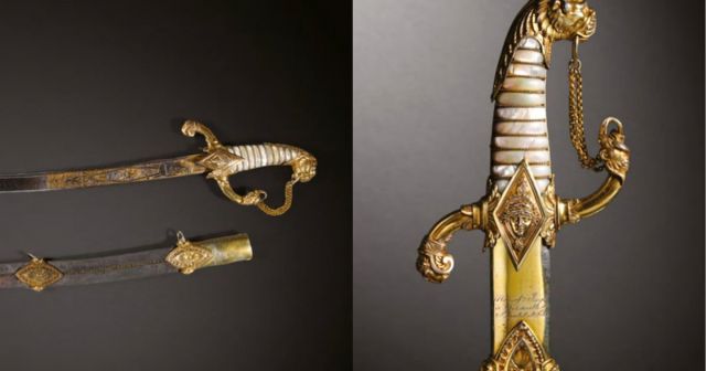 프랑스 황제 나폴레옹이 소장했던 검이 다음달 경매에 출품된다. 낙찰가는 16억원으로 예상된다./사진=뉴시스(엑스 캡쳐)