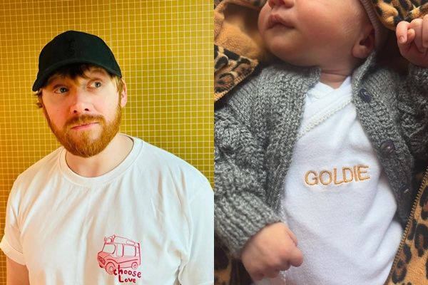 영화 해리포터 시리즈에서 론 위즐리 역을 맡았던 배우 루퍼트 그린트가 둘째 딸을 얻었다. 사진은 (왼쪽) 루퍼트 그린트의 모습, (오른쪽) 그린트가 공개한 둘째 딸의 모습. /사진=루퍼트 그린트 인스타그램 캡처