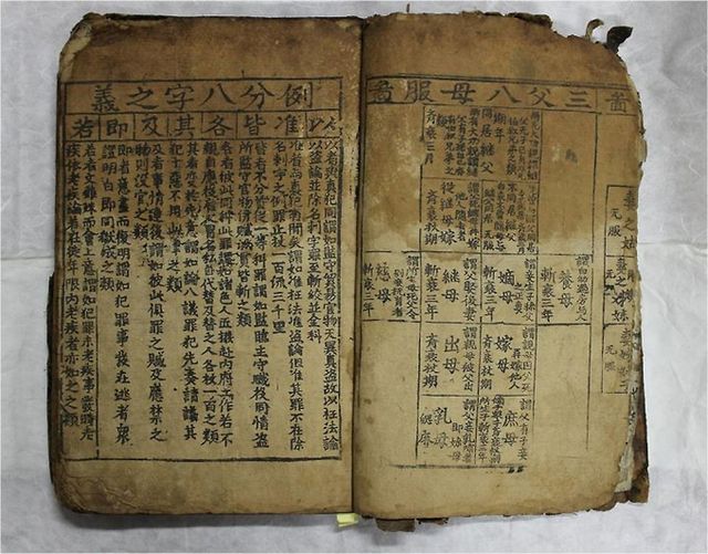 조선시대 형법 근간이 된 법전 '대명률'이 장물로 밝혀져 보물에서 제외됐다. 사진은 법전 대명률의 모습. /사진=국가유산청 제공