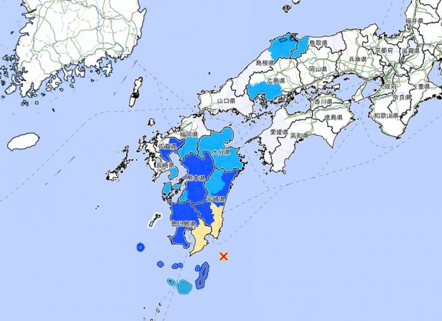 지난 2일 일본 미야자키현 남쪽 앞바다에서 규모 6.0 지진이 관측됐다. 사진은 일본 기상청에 지난 2일 오스미 반도 동쪽 앞바다에서 발생한 지진 발생 소식을 발표한 모습. /사진=일본 기상청 홈페이지 캡처