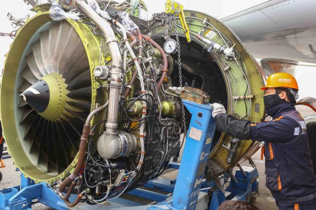 제주항공이 B737-800 항공기의 엔진을 교체했다. /사진=제주항공