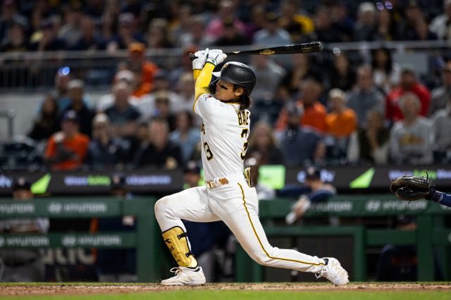 트리플A에서 활약 중인 배지환이 4경기 연속 안타에 성공했다. 사진은 2023시즌 피츠버그 파이리츠에서 활약한 배지환의 모습. /사진=로이터