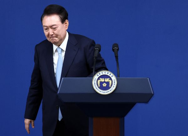 지난 4일 파면된 윤석열 전 대통령이 승복메시지 없이 침묵을 지키고 있다. 사진은 윤석열 전 대통령 모습. /사진=뉴스1