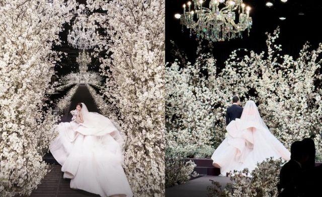 걸그룹 티아라 멤버 효민이 비연예인 남편과 초호화 결혼식을 올렸다. /사진=효민 인스타그램, 이시영 인스타그램