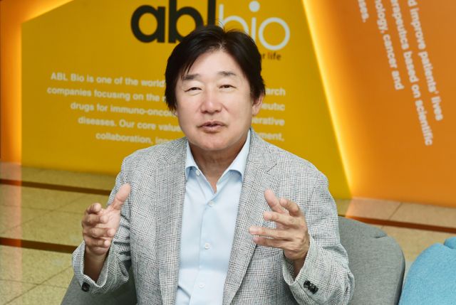 에이비엘바이오가 오는 9일 온라인 및 오프라인 기업간담회를 개최한다. 이상훈 에이비엘바이오 대표. /사진=임한별 기자