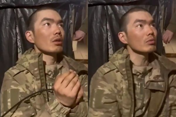 우크라이나군이 전쟁에 참여한 중국인 포로 2명을 생포했다며 영상을 공개했다. 사진은 볼로디미르 젤렌스키 우크라이나 대통령이 지난 8일(현지시각) 자신의 엑스(X·옛 트위터)에 공개한 중국인 포로의 모습. /사진=젤렌스키 대통령 엑스 캡처