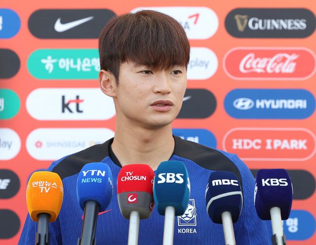 FC서울에서 활약 중인 김진수. 사진은 국가대표팀 경기 이후 인터뷰 모습 /사진=뉴스1