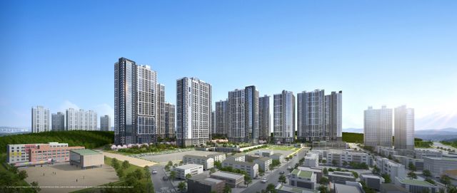 포스코이앤씨와 한화 건설부문이 경기 고양시의 교통호재 최대 수혜를 받는 '고양 더샵포레나'를 분양한다. 사진은 '고양 더샵포레나' 투시도. /사진=포스코이앤씨·한화 건설부문