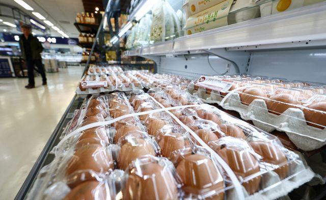 사진은 지난 달 22일 서울 시내 한 대형마트에 진열된 계란. /사진=뉴스1