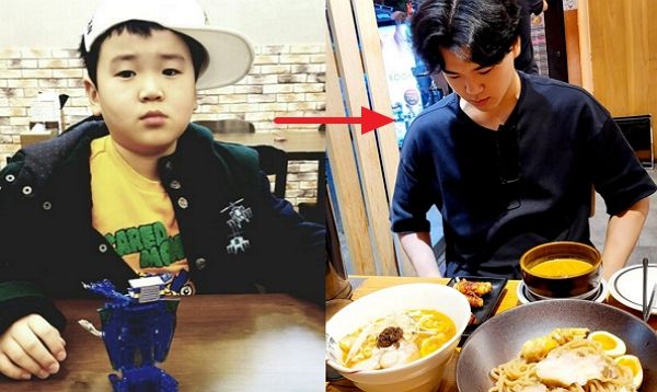 가수 윤민수 아들 윤후가 훈훈해진 비주얼의 근황을 공개했다. 사진은 윤후 어릴적 모습(왼쪽)과 최근 근황이 담긴 모습. /사진=윤민수 인스타그램 캡처