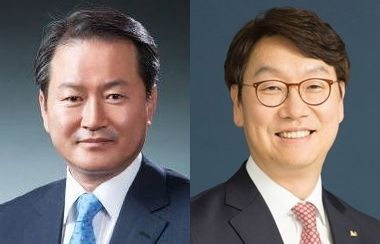 성대규(왼쪽) 동양생명보험 대표 후보와 곽희필 ABL생명보험 대표 후보./사진=우리금융그룹