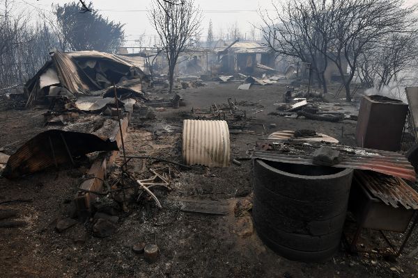 영덕 산불에서 34명의 마을 주민을 구조한 외국인 노동자가 고민을 전했다. 사진은 기사의 이해를 돕기 위한 지난 3월26일 오전 영덕읍 매정 1리 마을 곳곳이 쑥대밭으로 변해 있는 모습. /사진=뉴스1