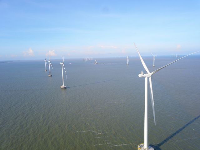 SK이노베이션 E&S가 운영 중인 베트남 TPD 해상풍력단지 전경. /사진=SK이노베이션