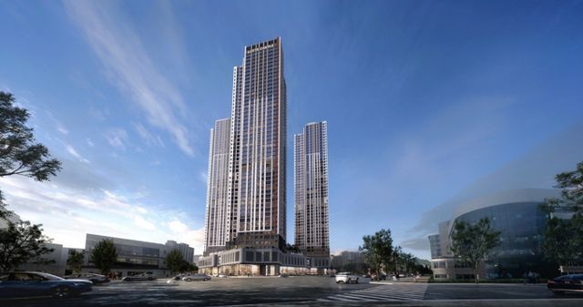 '번영로 롯데캐슬 센트럴스카이' 투시도/자료 제공=롯데건설