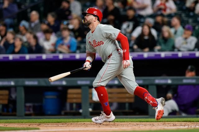 필라델피아 필리스가 콜로라도 로키스를 잡고 7연승을 달렸다. 사진은 필라델피아 필리스에서 활약 중인 카일 슈와버. /사진=로이터