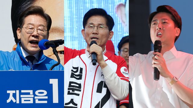 사진은 왼쪽부터 이재명, 김문수, 이준석 대선 후보. /사진=뉴스1
