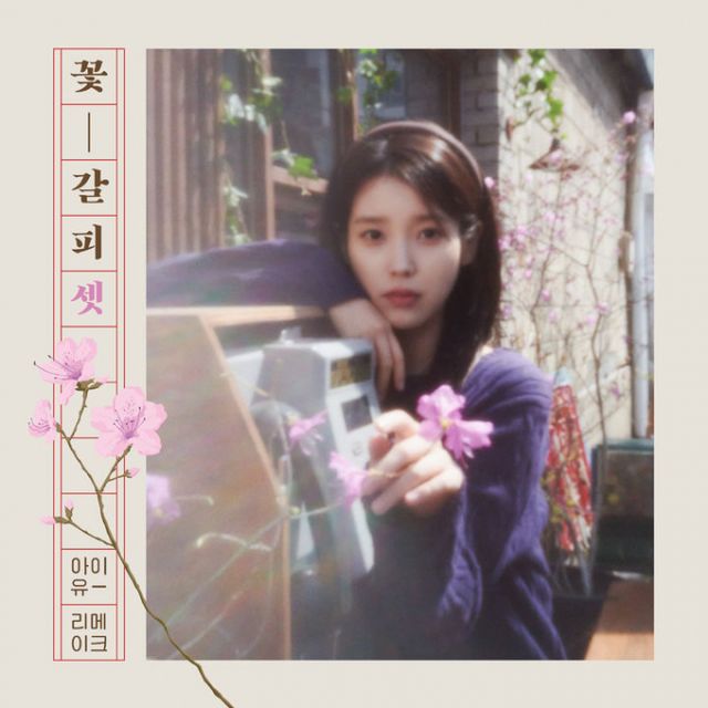 가수 아이유가 음원 플랫폼에 세 번째 리메이크 앨범 '꽃갈피 셋'을 발매한다. 사진은 아이유 세번째 리메이크 앨범 '꽃갈피 셋' 표지. /사진=EDAM엔터테인먼트