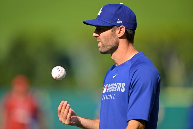 김혜성에 밀려 방출된 크리스 테일러가 LA에인절스에 입단했다. 사진은 LA다저스에서 활약했던 크리스 테일러의 모습. /사진=로이터