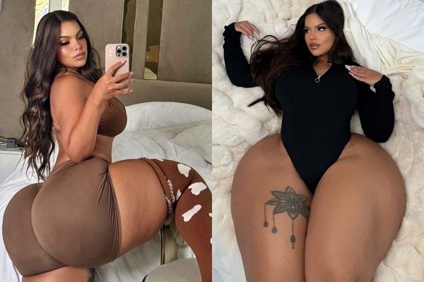 플러스 사이즈 모델이 엉덩이 크기가 커서 겪는 불편함에 대해 털어놨다. 사진은 플러스 사이즈 모델 그레이시 본의 모습. /사진=인스타그램 캡처