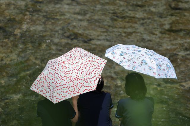 오는 29일 동부 지역에 소나기가 내릴 것으로 예측됐다. 사진은 지난 26일 오후 서울 청계광장을 지나는 시민들의 모습. /사진=뉴스1
